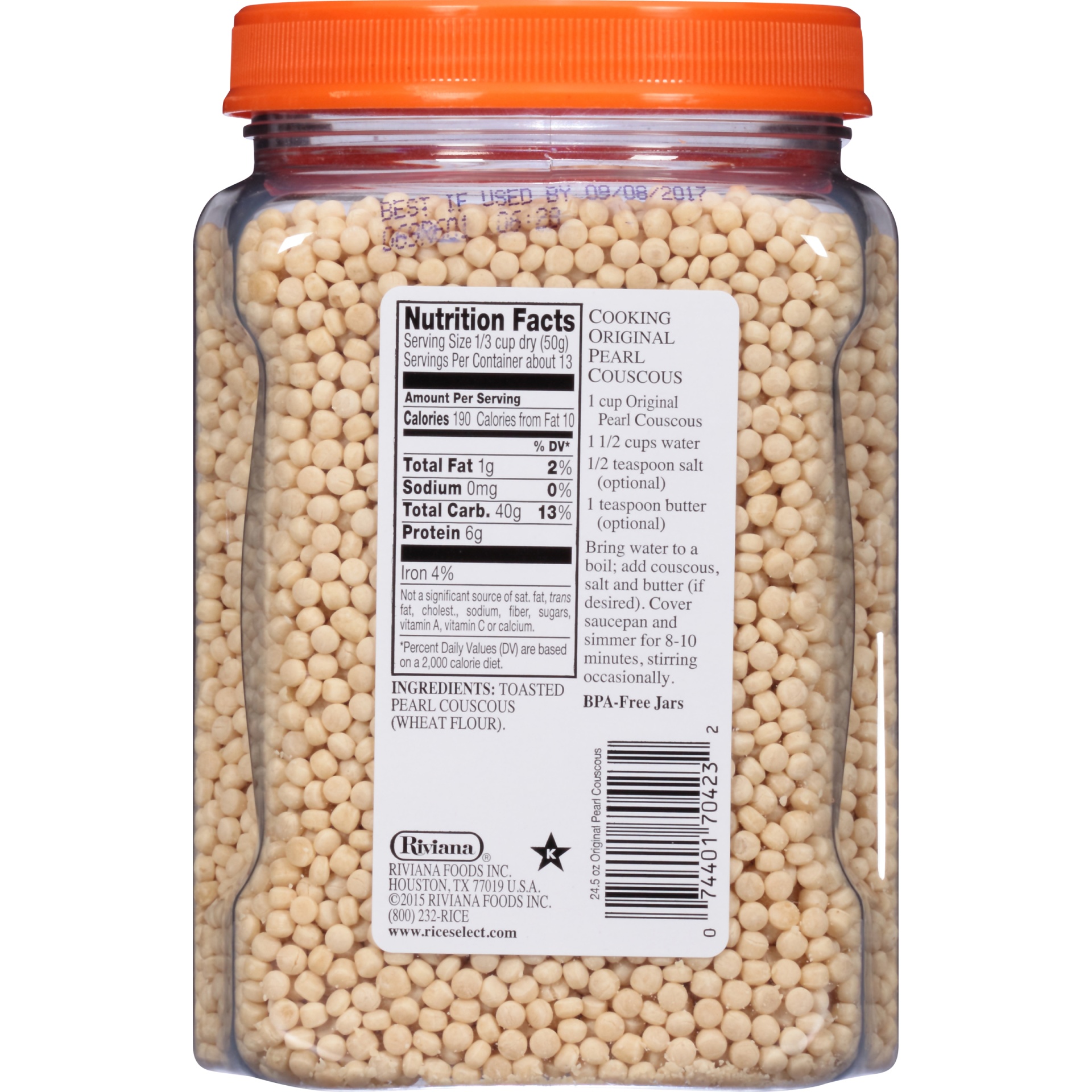 slide 6 of 8, RiceSelect Original Pearl Couscous, 24.5 oz