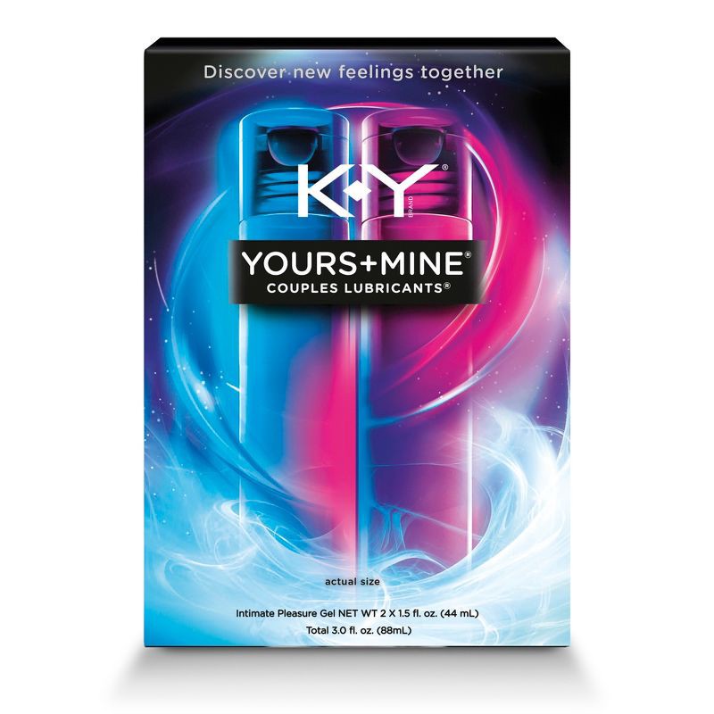 slide 2 of 11, K-Y Yours + Mine Couples Personal Lube - 3 fl oz/2ct, 3 fl oz, 2 ct