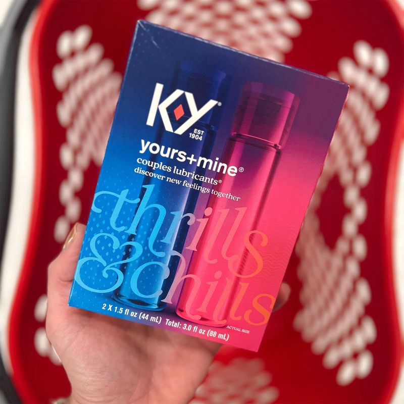 slide 6 of 11, K-Y Yours + Mine Couples Personal Lube - 3 fl oz/2ct, 3 fl oz, 2 ct