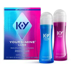 K-Y Yours + Mine Couples Personal Lube - 3.38 fl oz/2ct