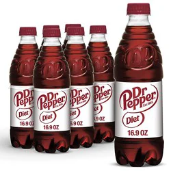 Dr Pepper Diet Soda Bottle - 6-0.5 Liter