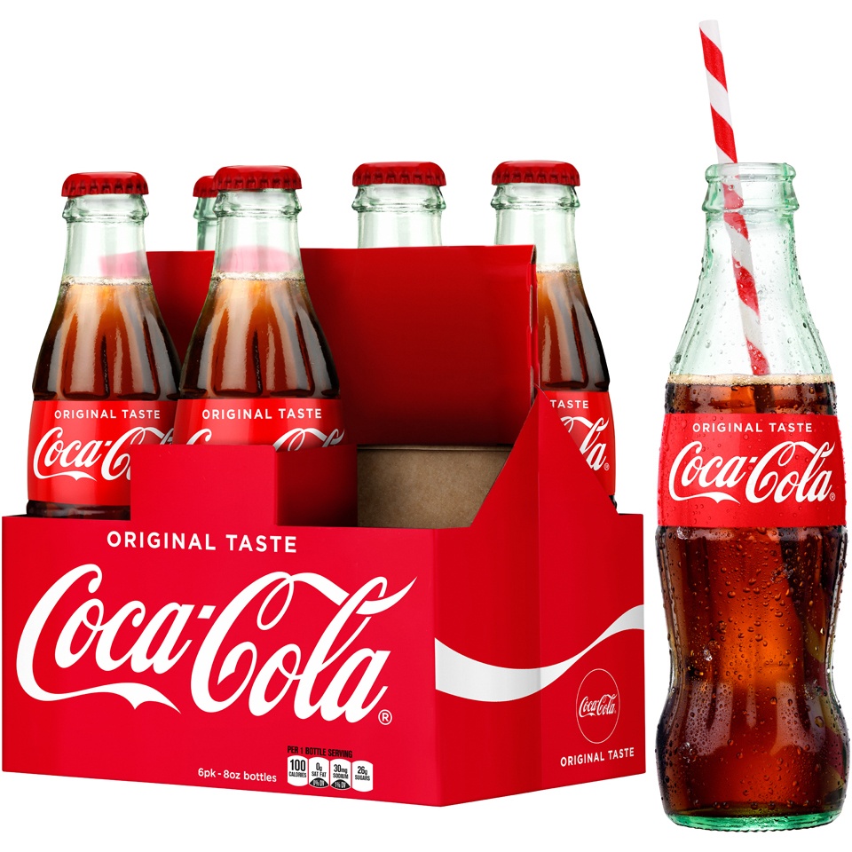 slide 3 of 5, Coca-Cola Soda Soft Drink, 8 fl oz, 6 Pack, 6 ct; 8 fl oz