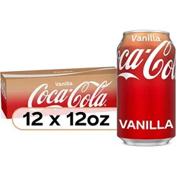 Coca-Cola Soda Pop Flavored Vanilla - 12-12 Fl. Oz.