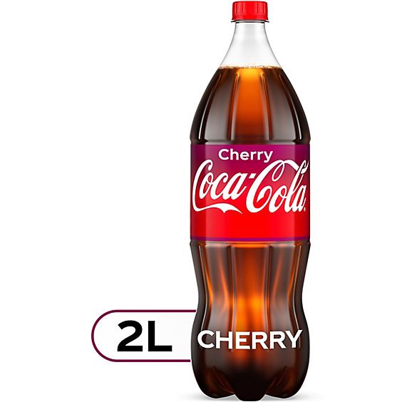 slide 1 of 3, Coca-Cola Soda Pop Flavored Cherry - 2 Liter, 2 liter