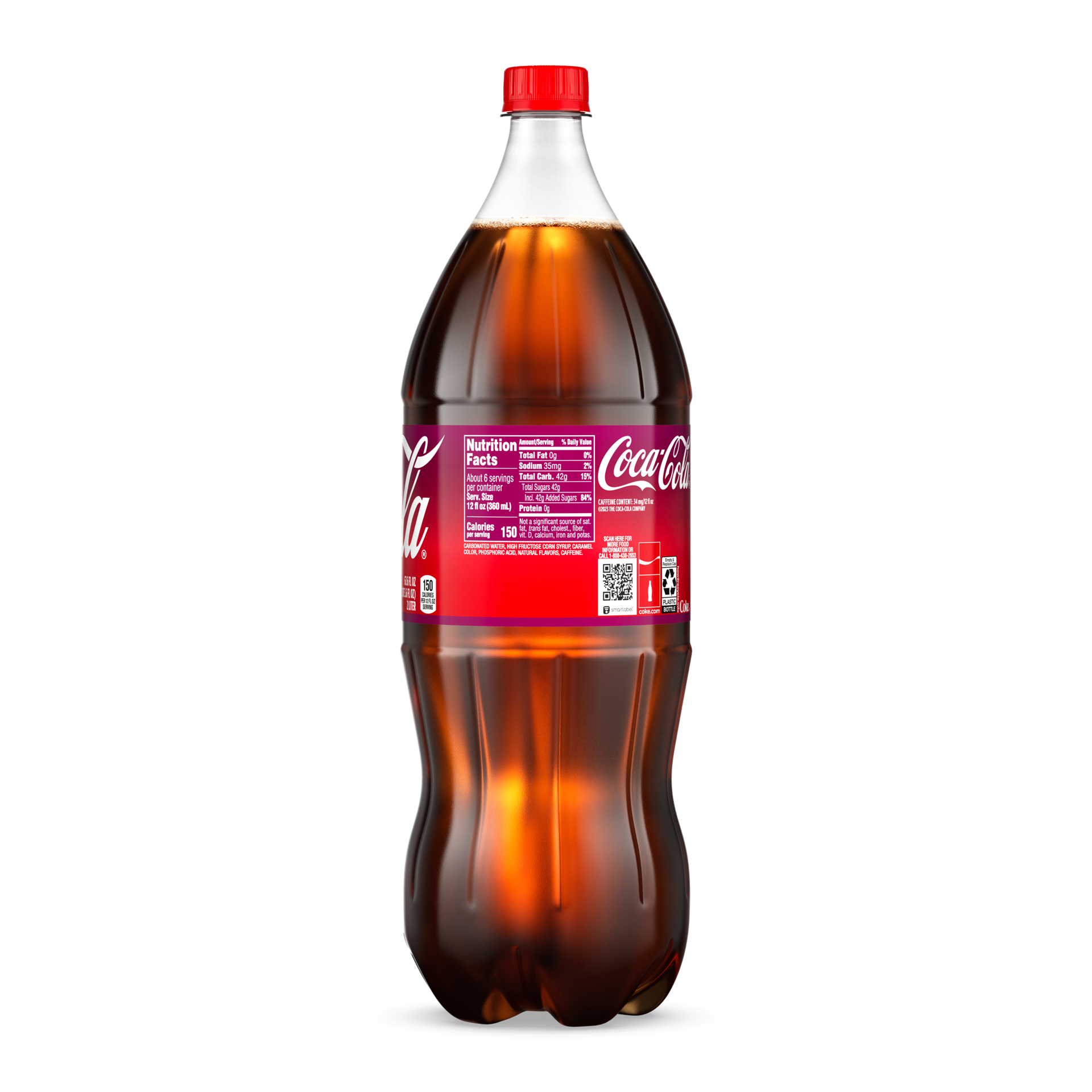 slide 2 of 3, Coca-Cola Soda Pop Flavored Cherry - 2 Liter, 2 liter