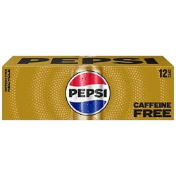 Pepsi Soda Cola Caffeine Free - 12-12 Fl. Oz.