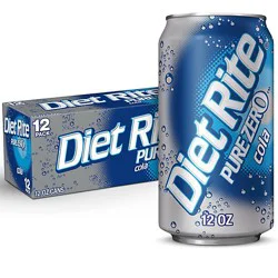 Diet Rite Cola Soda Bottle - 12-12 Fl. Oz.