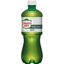 Canada Dry Soda Zero Sugar Ginger Ale - 20 Fl. Oz.