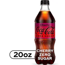 Coca-Cola Soda Pop Cherry Zero Sugar - 20 Fl. Oz.