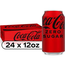Coca-Cola Zero Sugar Soda Soft Drinks Pack - 24-12 Fl. Oz.