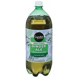 Signature Select Ginger Ale Zero Sugar Soda- 2 Liter