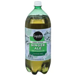 Signature Select Ginger Ale Zero Sugar Soda- 2 Liter