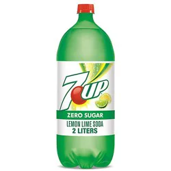 7up Zero Sugar Lemon Lime Soda Bottle - 2 Liter
