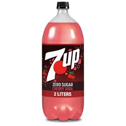 7up Cherry Zero Sugar Soda Bottle - 2 Liter