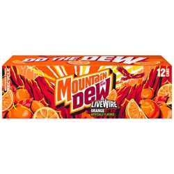 Mtn Dew Soda Live Wire - 12-12 Fl. Oz.