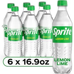 Sprite Lemon Lime Soda Soft Drinks Pack - 6-16.9 Fl. Oz.