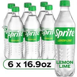 Sprite Soda Pop Lemon Lime Bottle - 6-16.9 Fl. Oz.