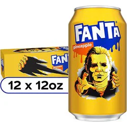 Fanta Soda Pop Pineapple Flavored - 12-12 Fl. Oz.