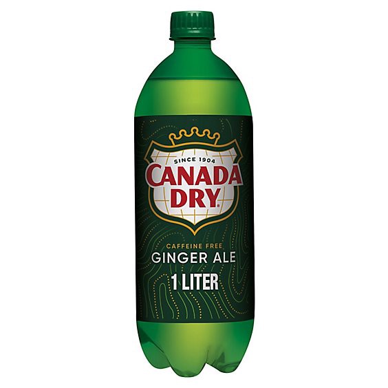 slide 1 of 1, Canada Dry Ginger Ale Soda Bottle - 1 Liter, 1 liter