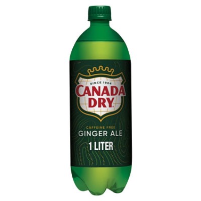 slide 1 of 9, Canada Dry Ginger Ale Soda Bottle - 1 Liter, 1 liter