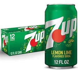 7up Lemon Lime Soda In Can - 12-12 Fl. Oz.