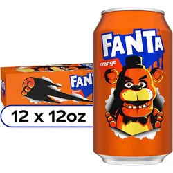 Fanta Soda Pop Orange Fruit Flavored 12 Count - 12 Fl. Oz.