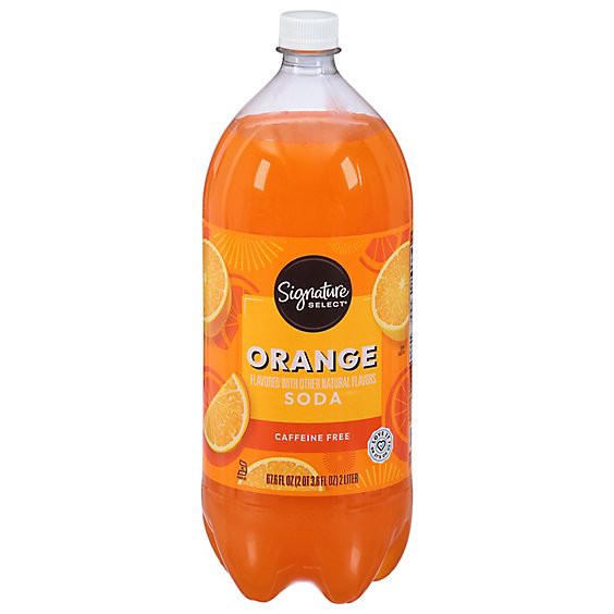 slide 1 of 1, Signature Select Orange Soda - 2 Liter, 67.6 fl oz