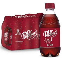 Dr Pepper Soda Bottle - 8-12 Fl. Oz.