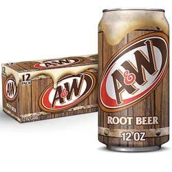 A&w Root Beer Soda In Can - 12-12 Fl. Oz.