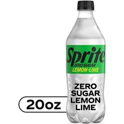 Sprite Zero Sugar Lemon Lime Diet Soda Pop Soft Drink - 20 Fl. Oz.