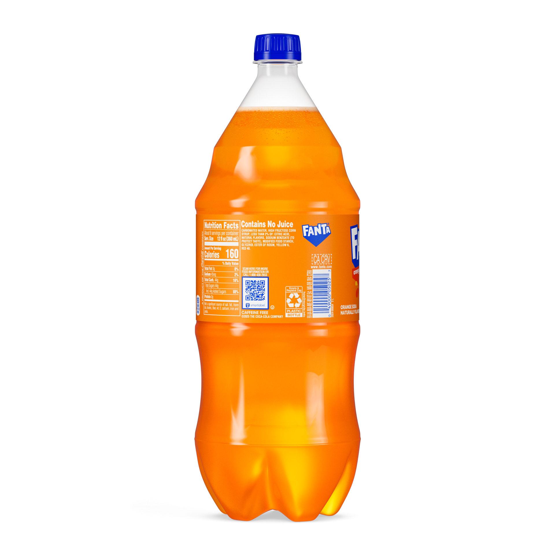 slide 3 of 3, Fanta Soda Pop Orange Flavored - 2 Liter, 2 liter