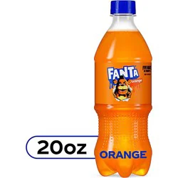 Fanta Soda Pop Orange Flavored - 20 Fl. Oz.