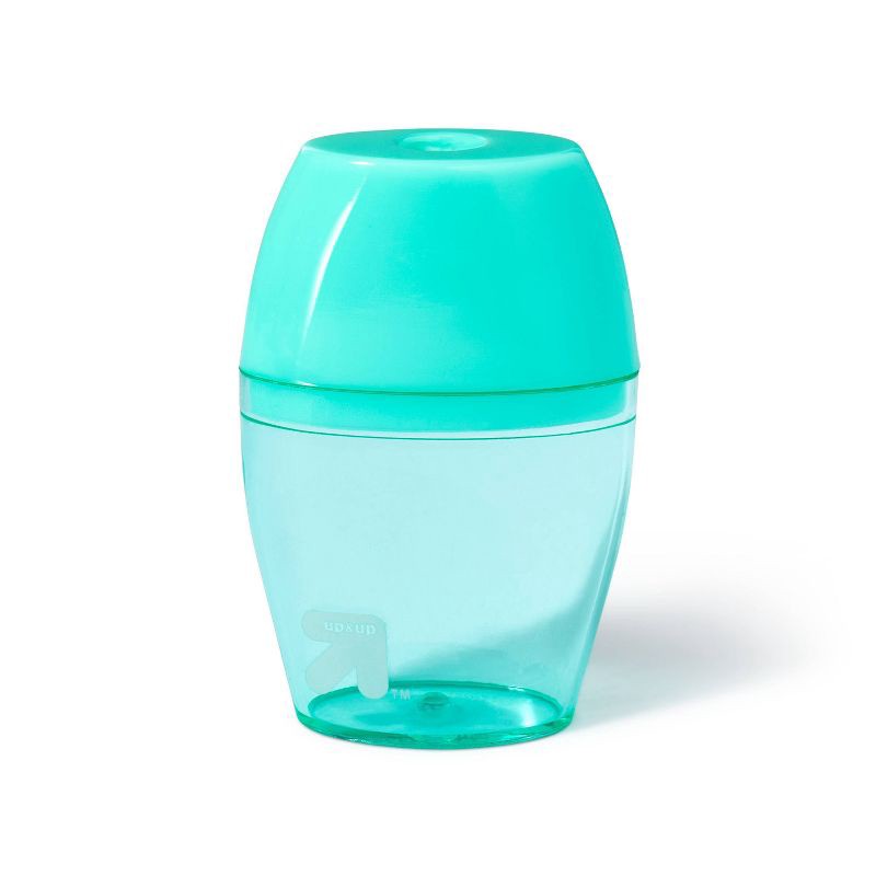 slide 2 of 5, Pencil Sharpener 1 Hole 1ct (Colors May Vary) - up&up™: School Supplies Kids, Handheld, Non-Powered Desk Tool, 1 ct