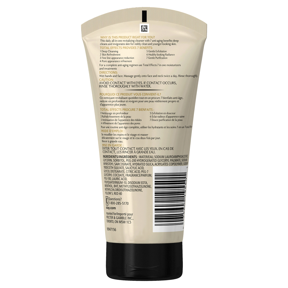 slide 3 of 4, Olay Total Effects Refreshing Citrus Scrub Face Wash, 5 oz