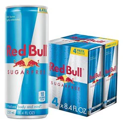 Red Bull Sugarfree Energy Drink 80mg Caffeine - 4-8.4 Fl. Oz.
