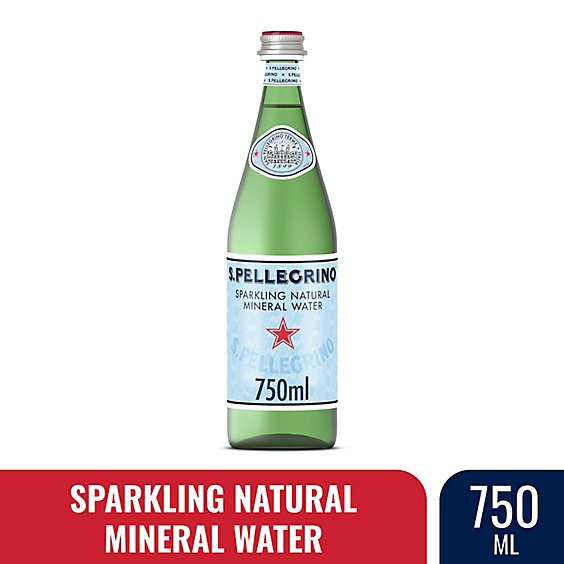 slide 1 of 1, S. Pellegrino Sparkling Natural Mineral Water - 25.3 Fl. Oz., 25.36 f