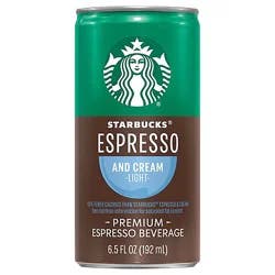 Starbucks Doubleshot Espresso Beverage Espresso & Cream Light - 6.5 Fl. Oz.