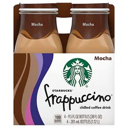 Starbucks Frappuccino Mocha Iced Coffee Multipack 4 Pack - 9.5 Fl. Oz.