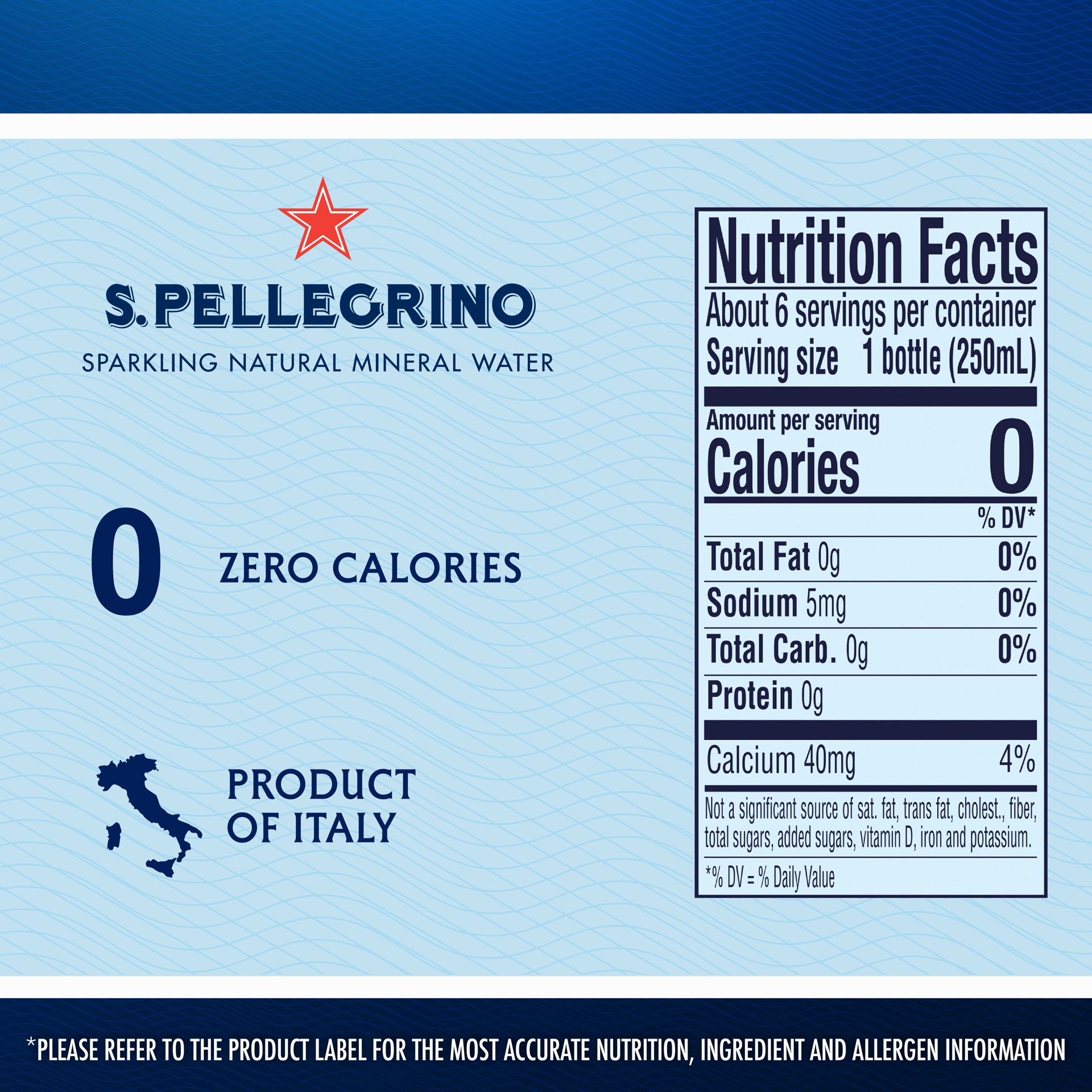 slide 5 of 5, S.pellegrino Sparkling Natural Mineral Water - 6-8.45 Fl. Oz., 6 ct; 8.45