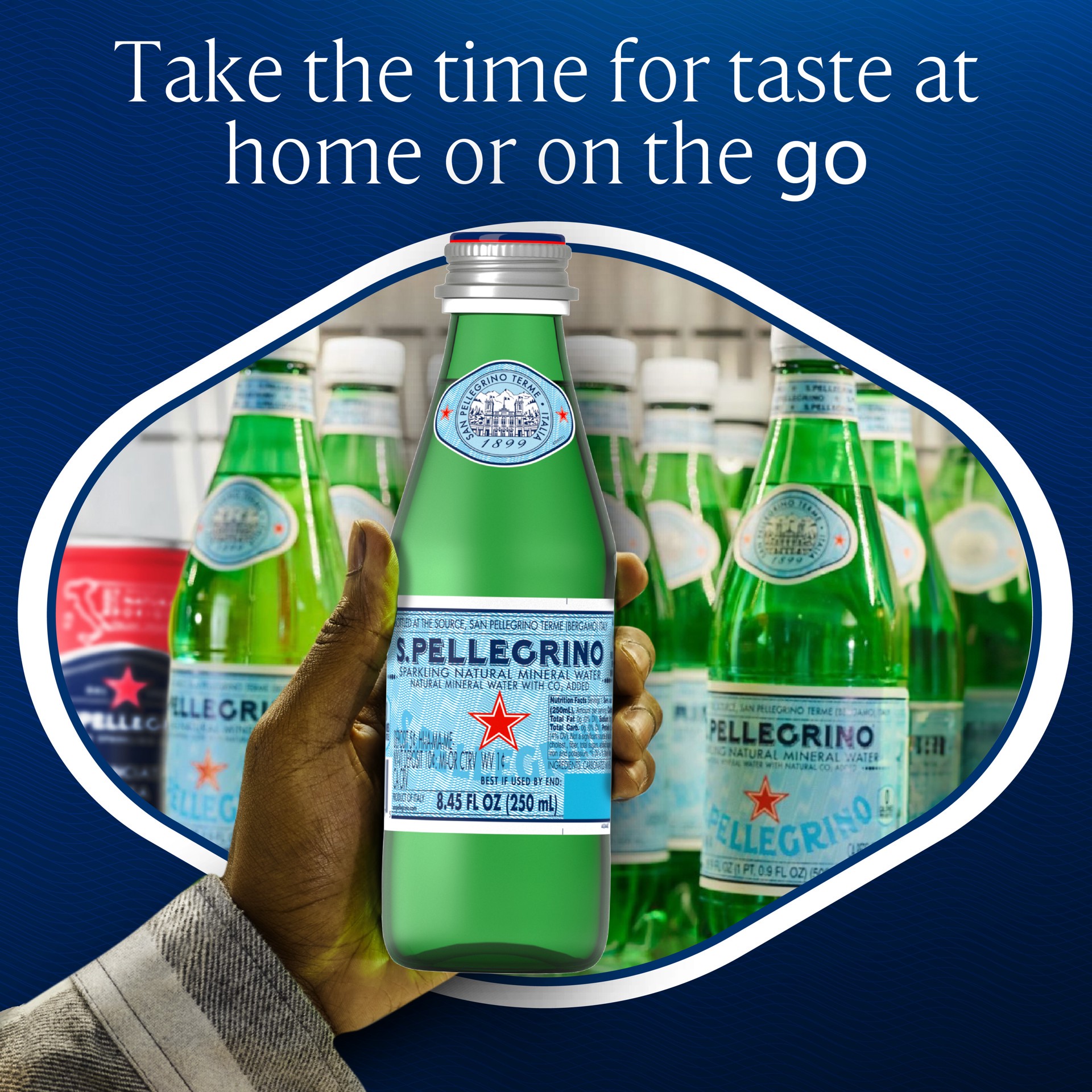 slide 2 of 5, S.pellegrino Sparkling Natural Mineral Water - 6-8.45 Fl. Oz., 6 ct; 8.45