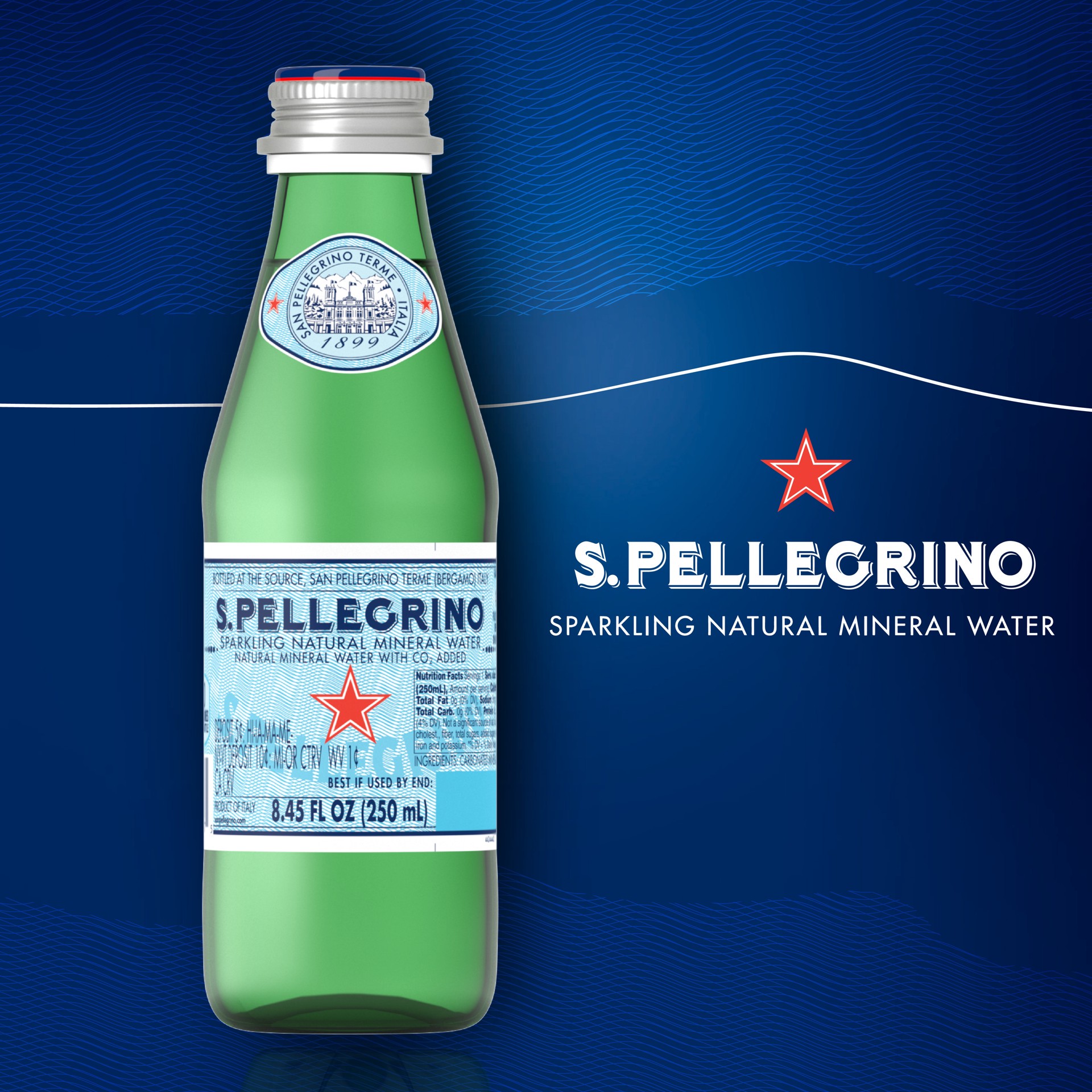 slide 4 of 5, S.pellegrino Sparkling Natural Mineral Water - 6-8.45 Fl. Oz., 6 ct; 8.45