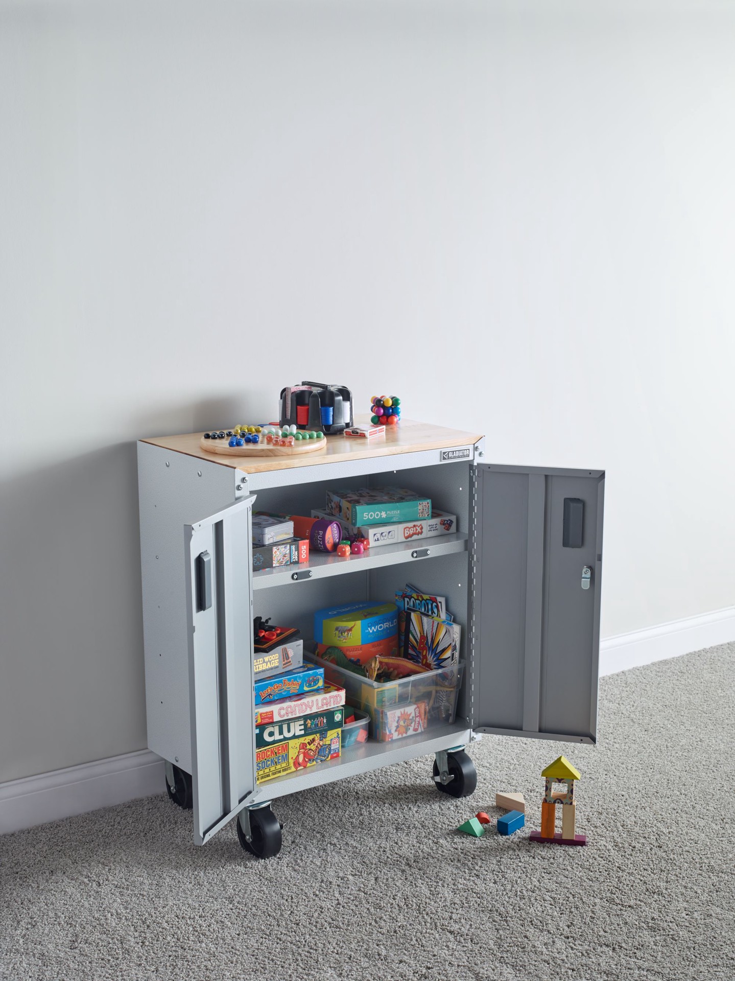 slide 6 of 6, Gladiator Ready-to-Assemble 4 -Pack 5-in Plastic Swivel Caster, 1 ct