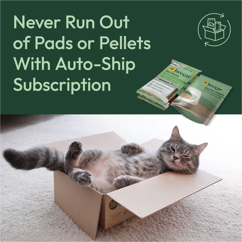 slide 12 of 13, Purina Tidy Cats BREEZE Litter Box System Starter Kit Odor Control Litter Box, Litter Pellets & Pads - 7.8lbs, 7.8 lb