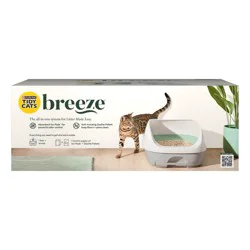 Purina Tidy Cats BREEZE Litter Box System Starter Kit Odor Control Litter Box, Litter Pellets & Pads - 7.8lbs