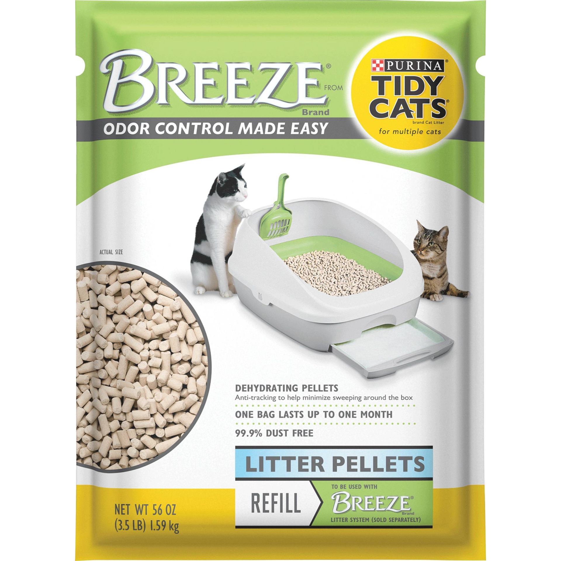 slide 1 of 6, Tidy Cats Tidy Cat Breeze Litter Pellets, 3.5 lb