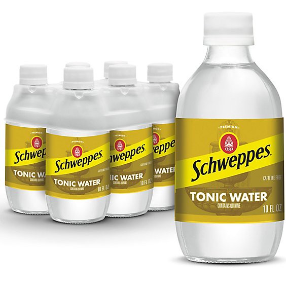 slide 1 of 9, Schweppes Tonic Water Bottle - 6-10 Fl. Oz., 6 ct; 10 fl oz