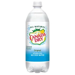 Canada Dry Original Sparkling Seltzer Water Bottle - 1 Liter