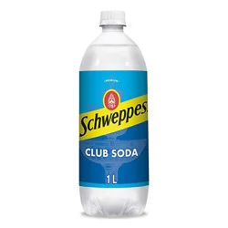 Schweppes Club Soda Bottle - 1 Liter
