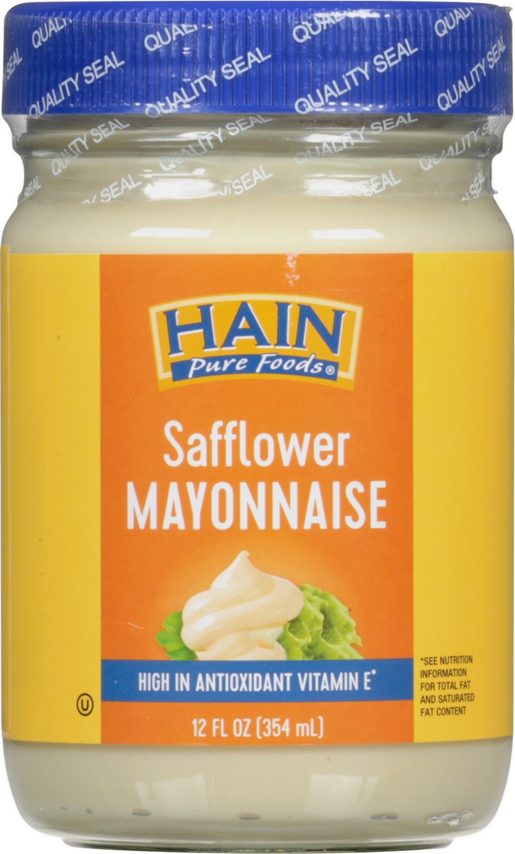 slide 9 of 11, Hain Pure Foods Safflower Mayonnaise, 12 oz