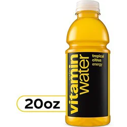 Vitaminwater Water Beverage Nutrient Enhanced Energy Tropical Citrus - 20 Fl. Oz.